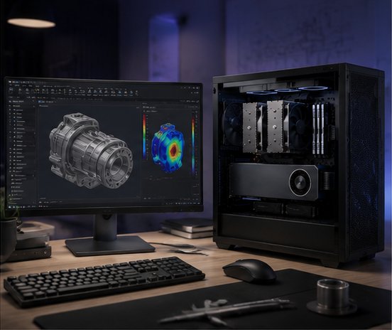 Engineer build — CAD and simulation workstation