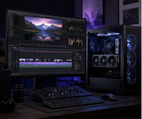 Studio build — creative & content workstation